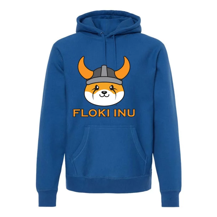 Floki Inu Crypto Currency Vikings Crypto Meme Premium Hoodie