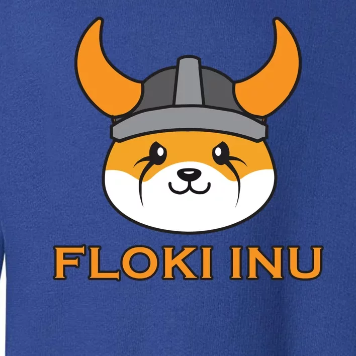 Floki Inu Crypto Currency Vikings Crypto Meme Toddler Sweatshirt