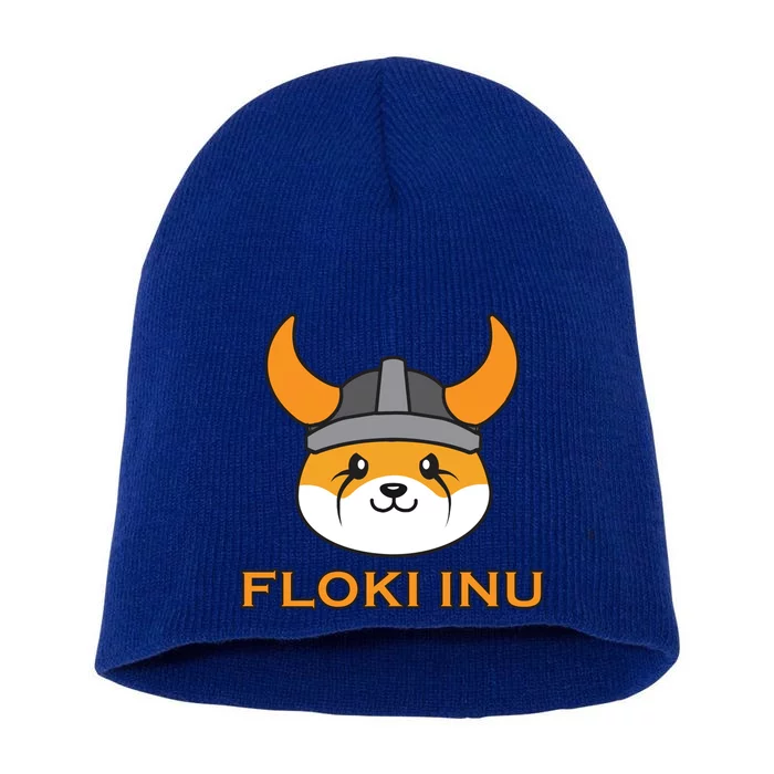 Floki Inu Crypto Currency Vikings Crypto Meme Short Acrylic Beanie