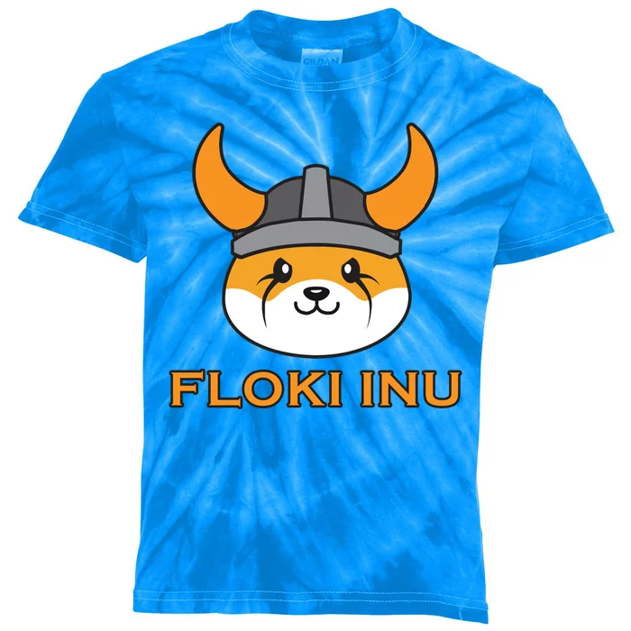 Floki Inu Crypto Currency Vikings Crypto Meme Kids Tie-Dye T-Shirt