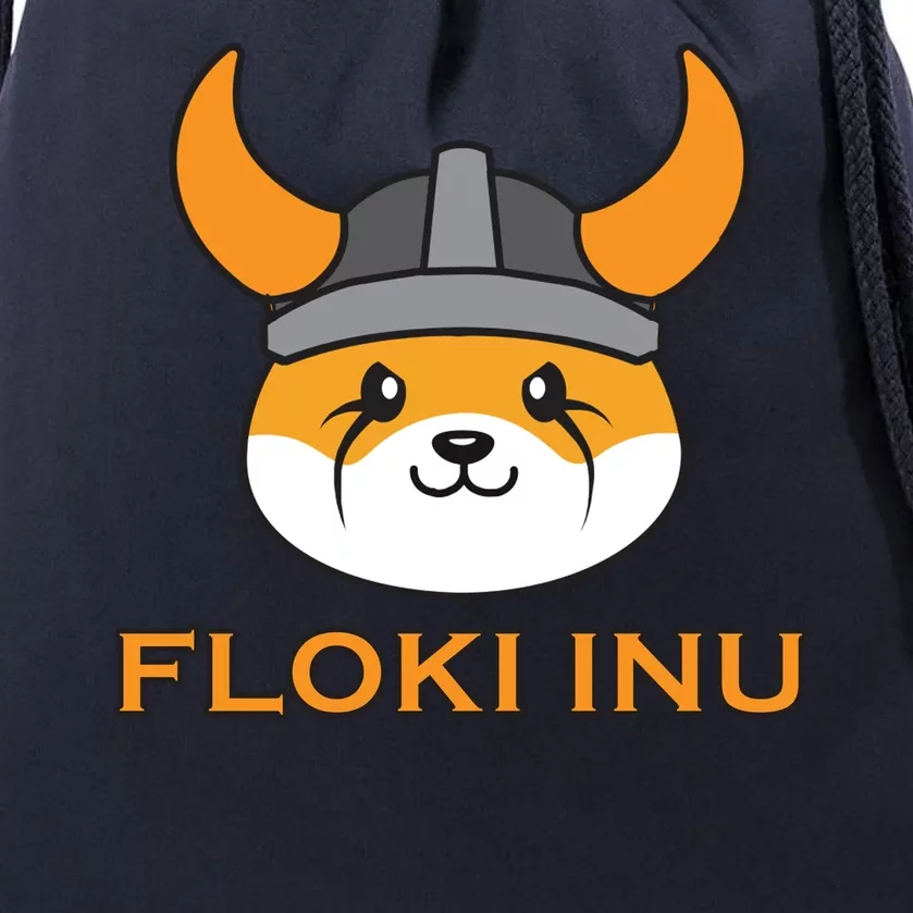 Floki Inu Crypto Currency Vikings Crypto Meme Drawstring Bag