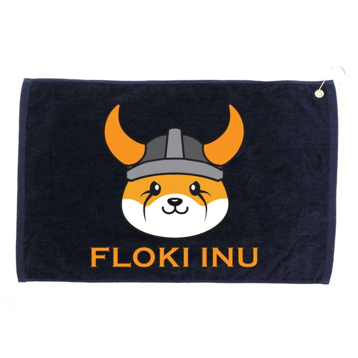 Floki Inu Crypto Currency Vikings Crypto Meme Grommeted Golf Towel