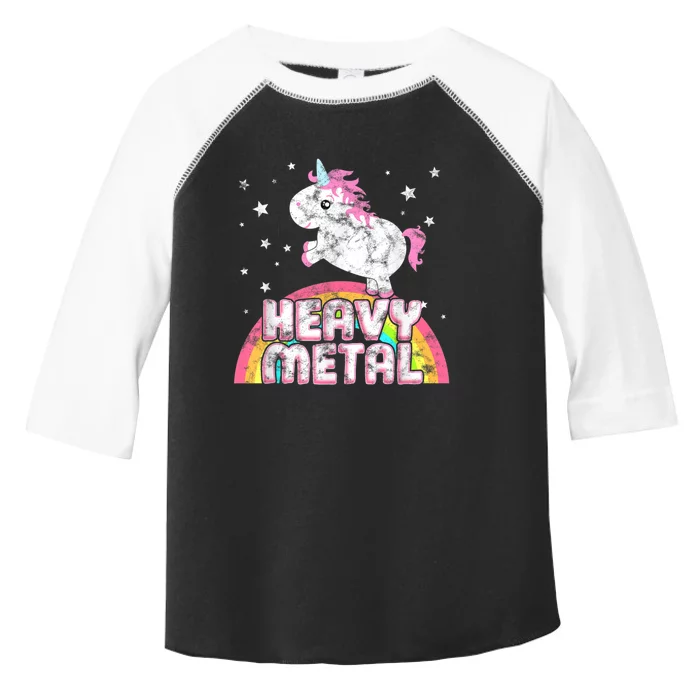 Funny Ironic Cool Unicorn Heavy Metal Music Festival Toddler Fine Jersey T-Shirt