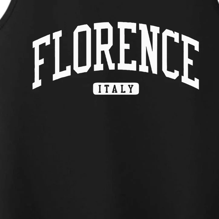 Florence Italy College University Style Performance Tank