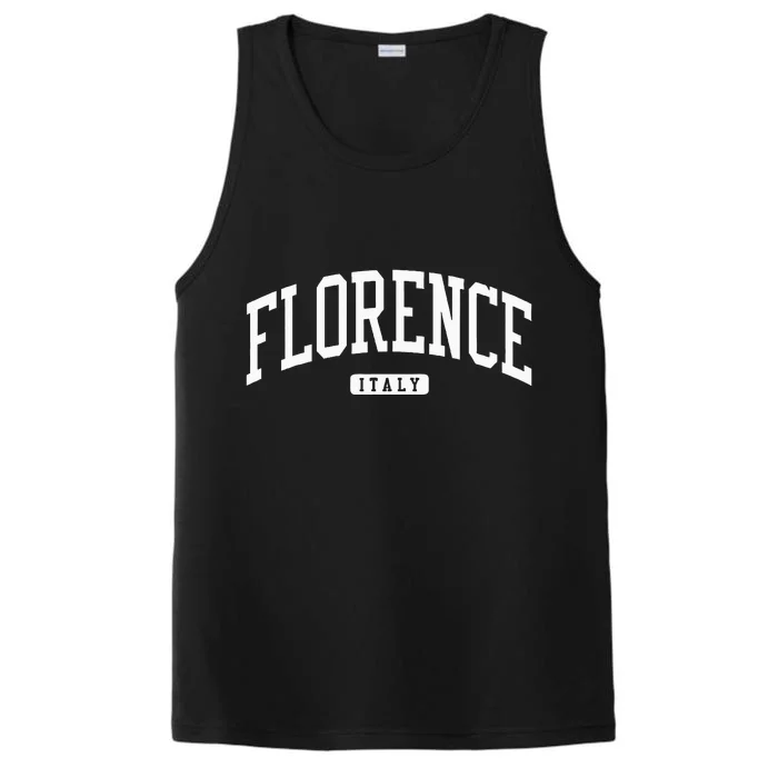 Florence Italy College University Style Performance Tank