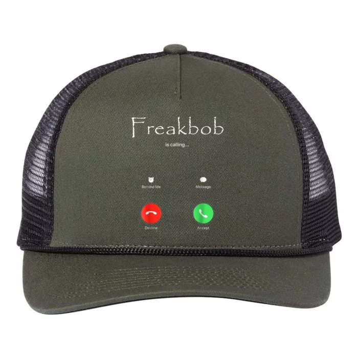 Freakbob Is Calling Freakabob Is Calling Retro Rope Trucker Hat Cap