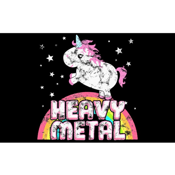 Funny Ironic Cool Unicorn Heavy Metal Music Festival Bumper Sticker