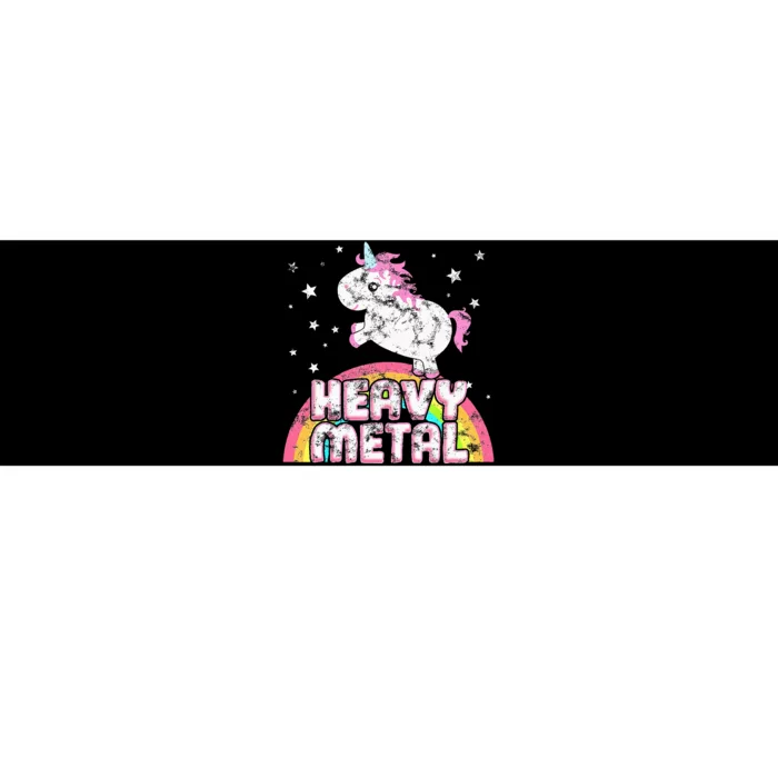 Funny Ironic Cool Unicorn Heavy Metal Music Festival Bumper Sticker