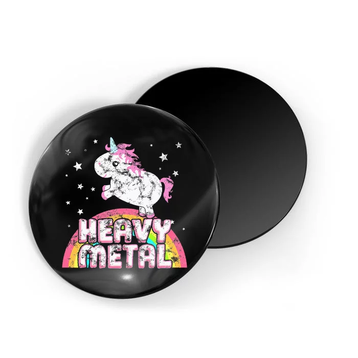 Funny Ironic Cool Unicorn Heavy Metal Music Festival Magnet