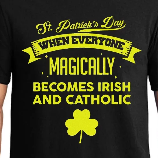 Funny Irish Catholic Saint Patrick's Day Pajama Set