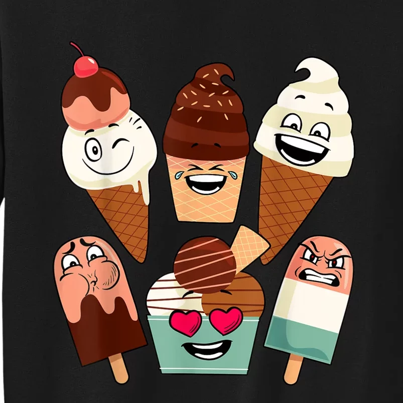 Funny Ice Cream Art For Boy Girl Ice Cream Lovers Sweatshirt