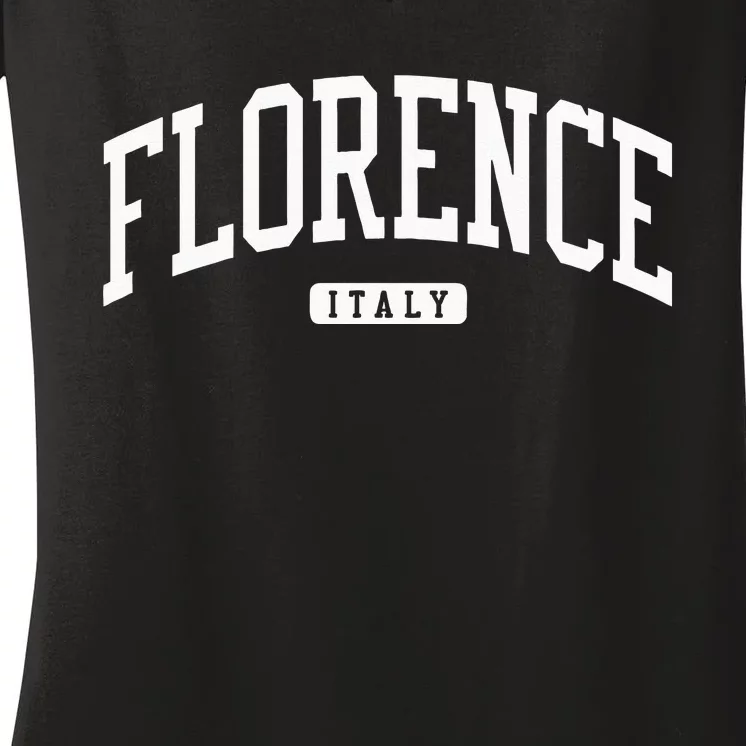 Florence Italy College Women's V-Neck T-Shirt