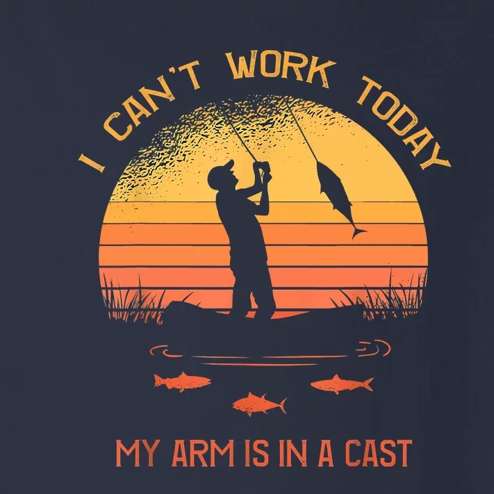 Funny I Can't Work Today My Arm Is In A Cast Shirt Funny Fly Fishing Meme Shirt Toddler Long Sleeve Shirt