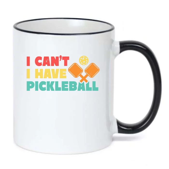 Funny I Cant I Have Pickleball For Pickleball Black Color Changing Mug