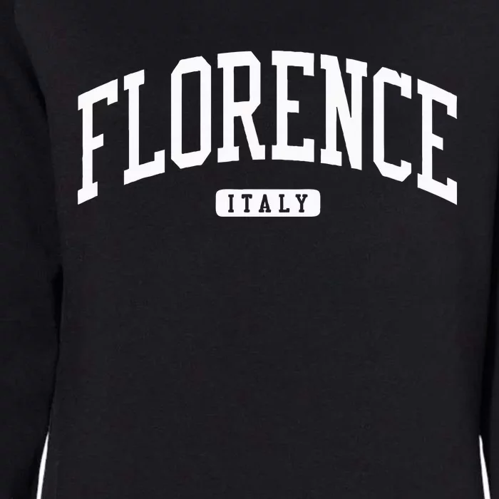 Florence Italy College University Style Womens California Wash Sweatshirt