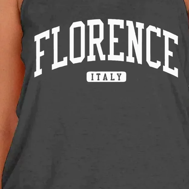 Florence Italy College University Style Women's Knotted Racerback Tank