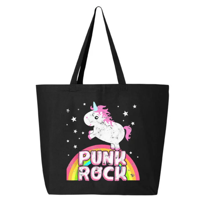 Funny Ironic Cool Unicorn Punk Rock Rap Music Festival 25L Jumbo Tote