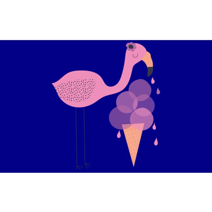 Flamingo Ice Cream Summer Vacay Party Beach Vibes Gift Bumper Sticker