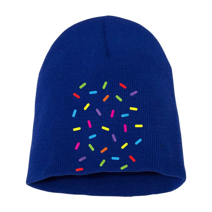 Funny Ice Cream Sprinkles Gift Halloween Costume Easy Gift Short Acrylic Beanie