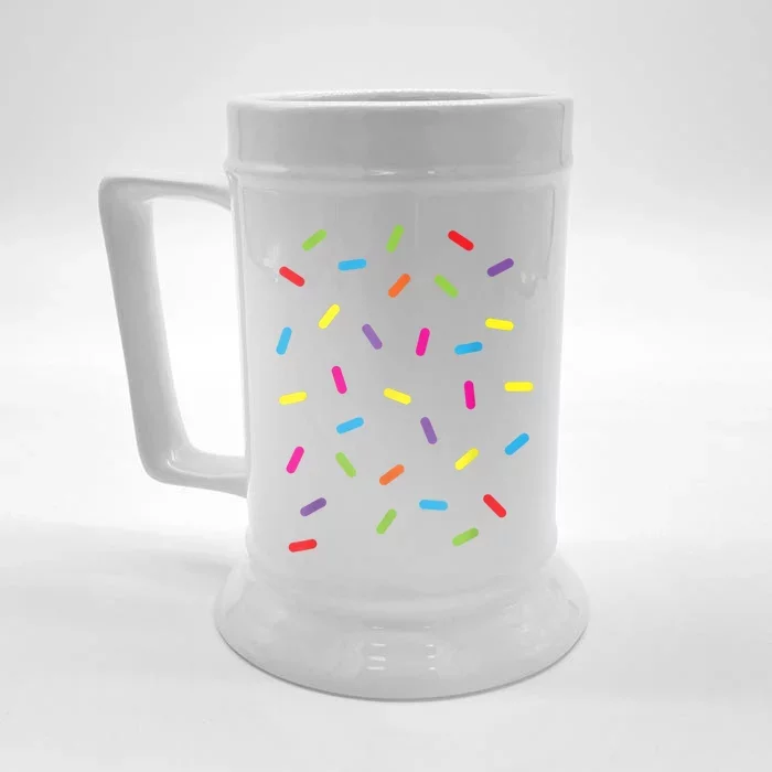 Funny Ice Cream Sprinkles Gift Halloween Costume Easy Gift Front & Back Beer Stein