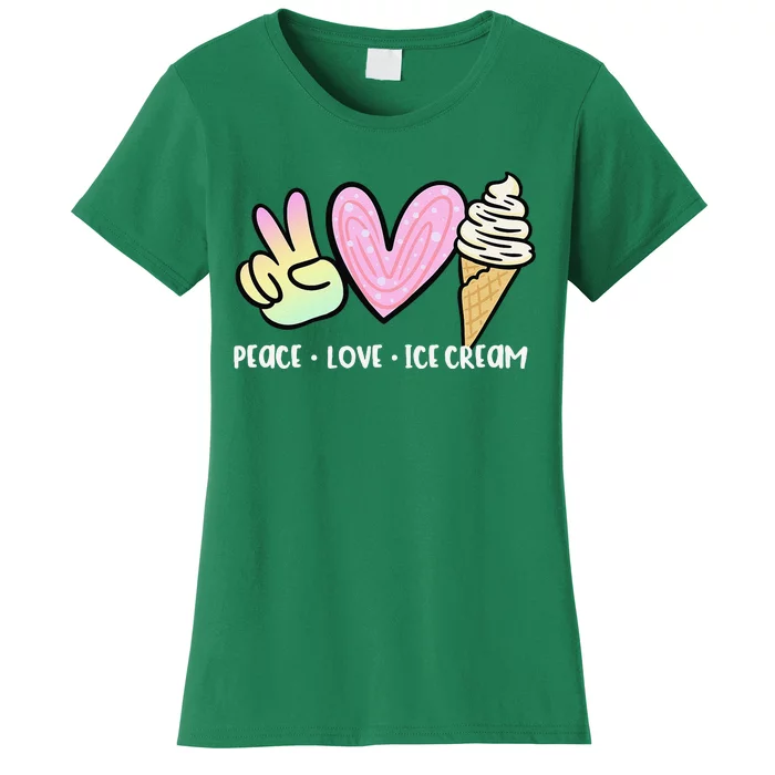 Funny Ice Cream Humor Ice Cream Lover Funny Summer Women's T-Shirt