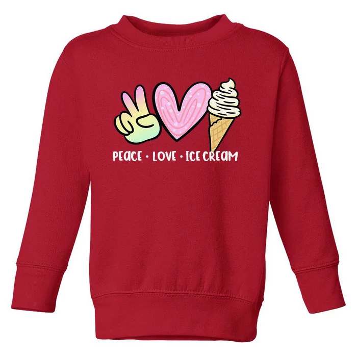 Funny Ice Cream Humor Ice Cream Lover Funny Summer Toddler Sweatshirt