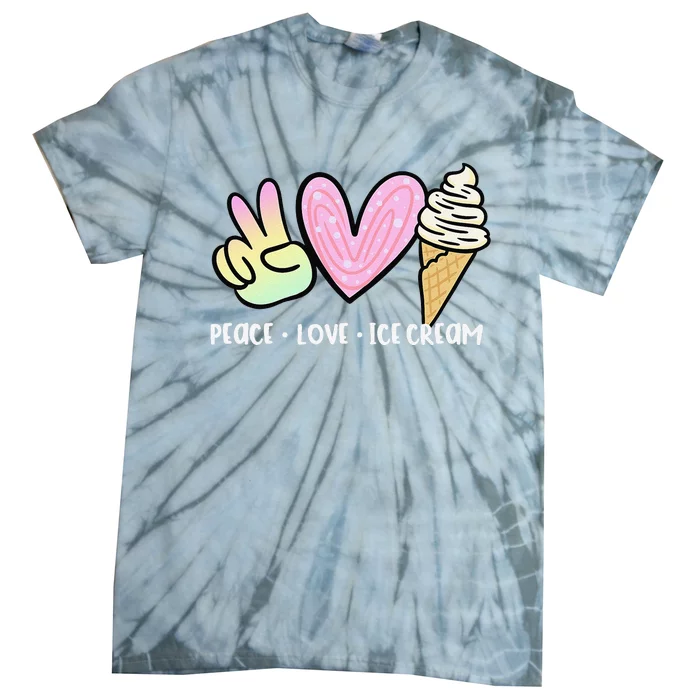 Funny Ice Cream Humor Ice Cream Lover Funny Summer Tie-Dye T-Shirt