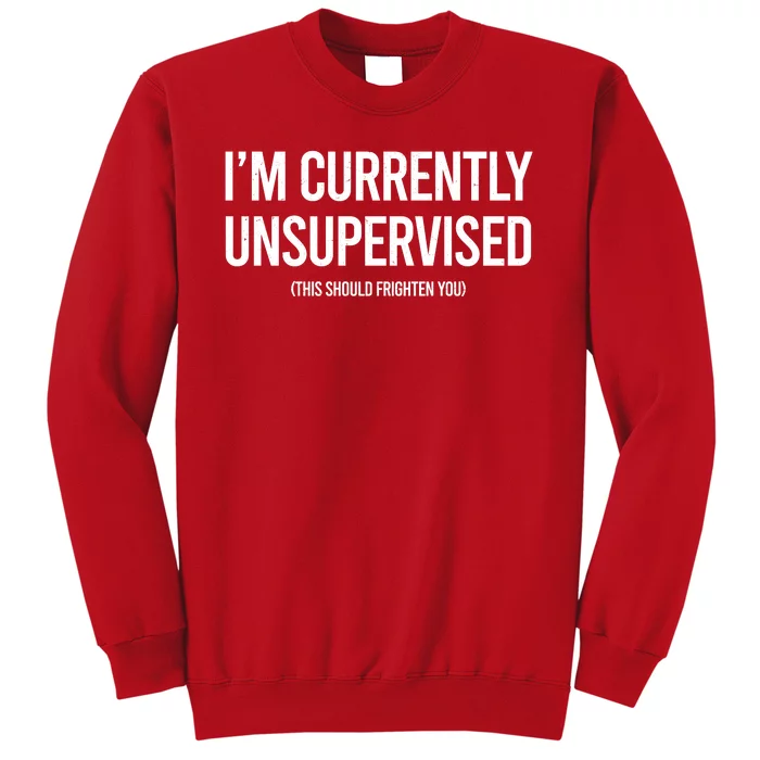 Funny Im Currently Unsupervised This Should Frighten You Sweatshirt