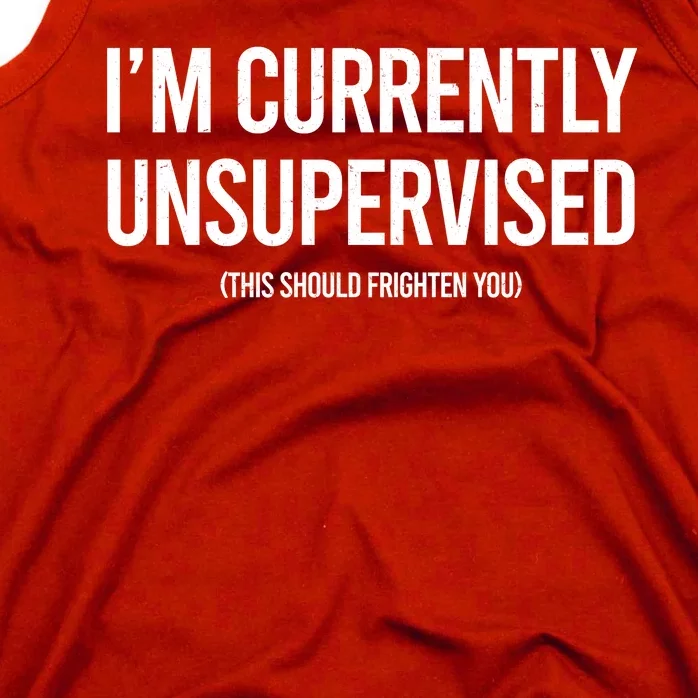 Funny Im Currently Unsupervised This Should Frighten You Tank Top