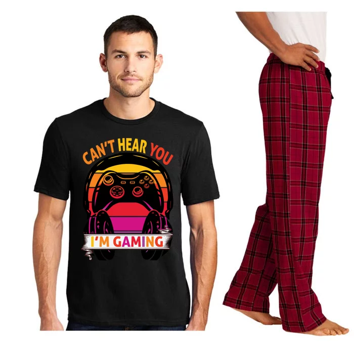 Funny I Cant Hear You I Am Gaming Valentine Xmas Bday Gift Pajama Set