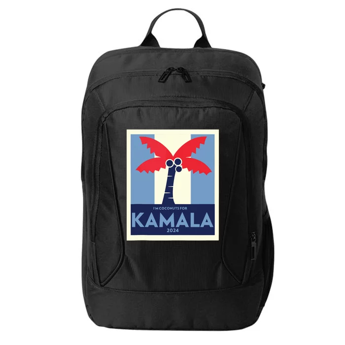 Funny Im Coconuts For Kamala Meme 2024 President Election City Backpack