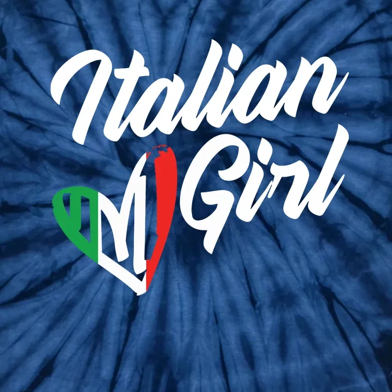 Funny Italy Culture Italian Roots Cute Italian Girl Tie-Dye T-Shirt