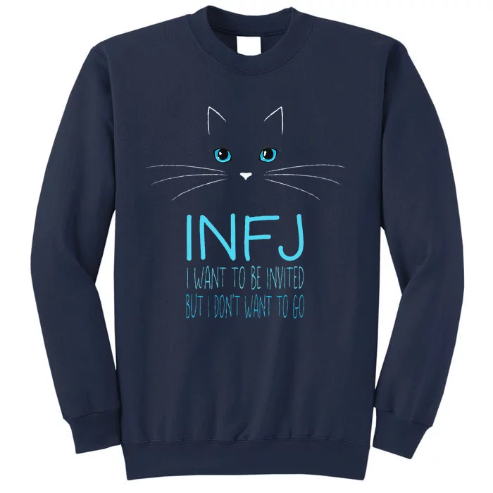 Funny INFJ Cat Lover Introvert Me Time Cat Lady Humor Sweatshirt