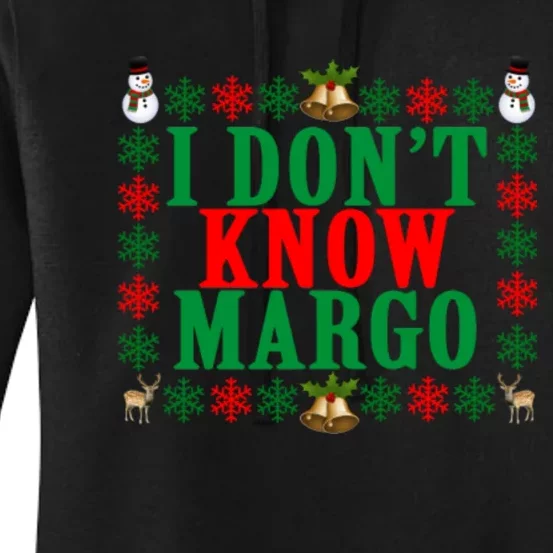 Funny I Don't Know Margo! Ugly Pajama Sweater Women's Pullover Hoodie