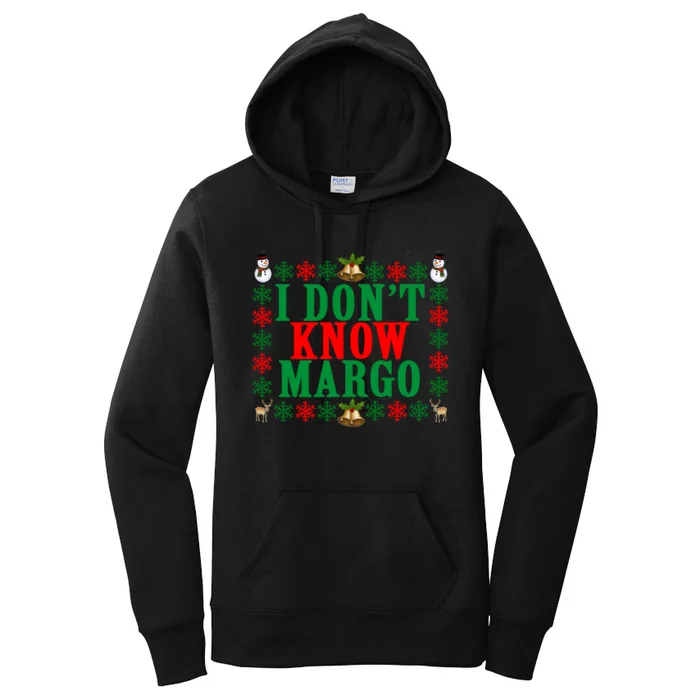 Funny I Don't Know Margo! Ugly Pajama Sweater Women's Pullover Hoodie