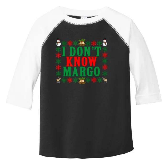 Funny I Don't Know Margo! Ugly Pajama Sweater Toddler Fine Jersey T-Shirt