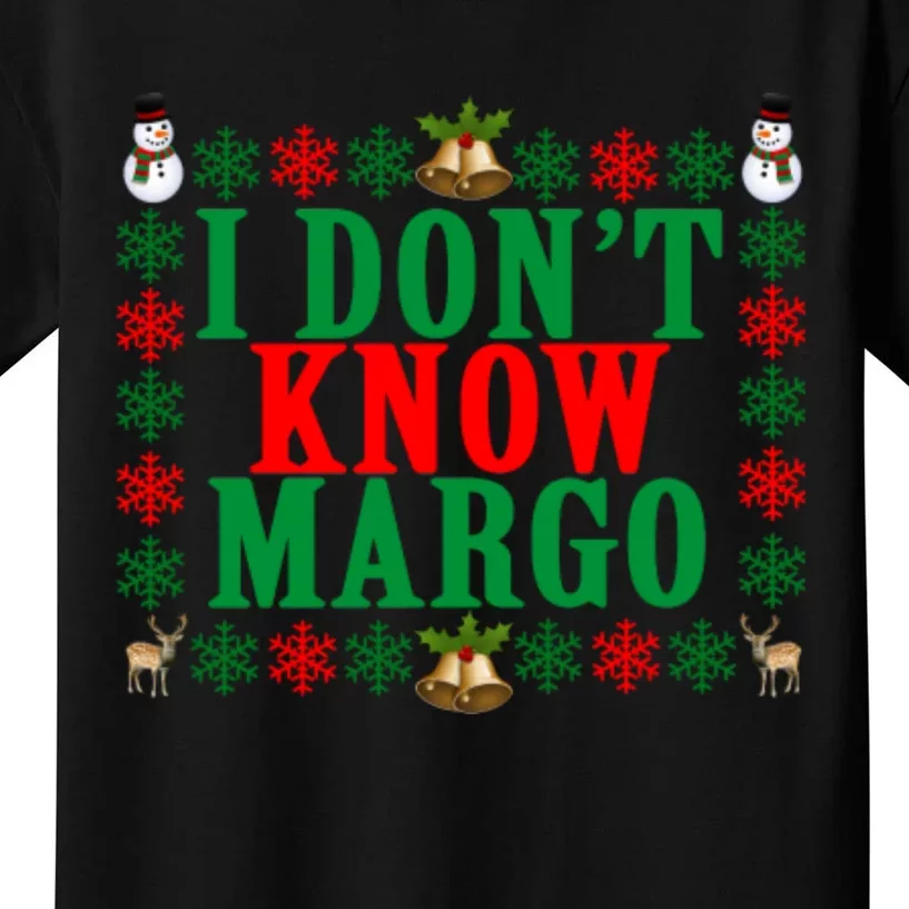 Funny I Don't Know Margo! Ugly Pajama Sweater Kids T-Shirt