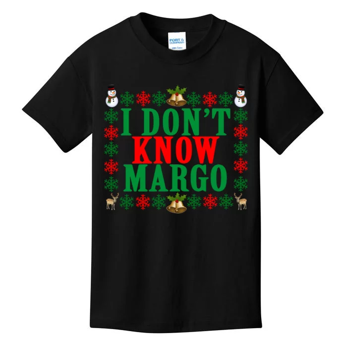 Funny I Don't Know Margo! Ugly Pajama Sweater Kids T-Shirt