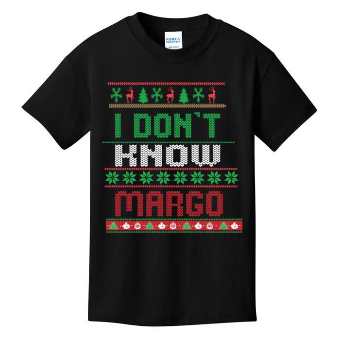 Funny I Don't Know Margo! Ugly Pajama Sweater Kids T-Shirt