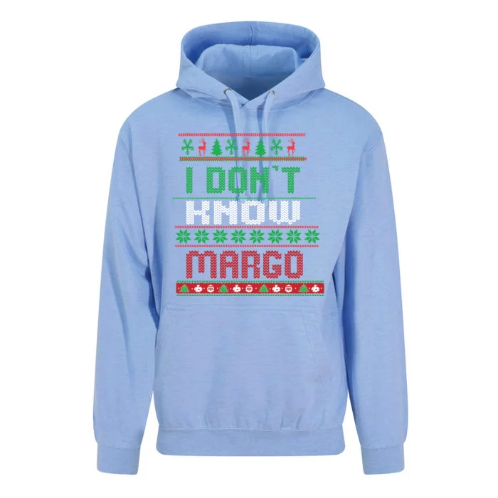 Funny I Don't Know Margo! Ugly Pajama Sweater Unisex Surf Hoodie