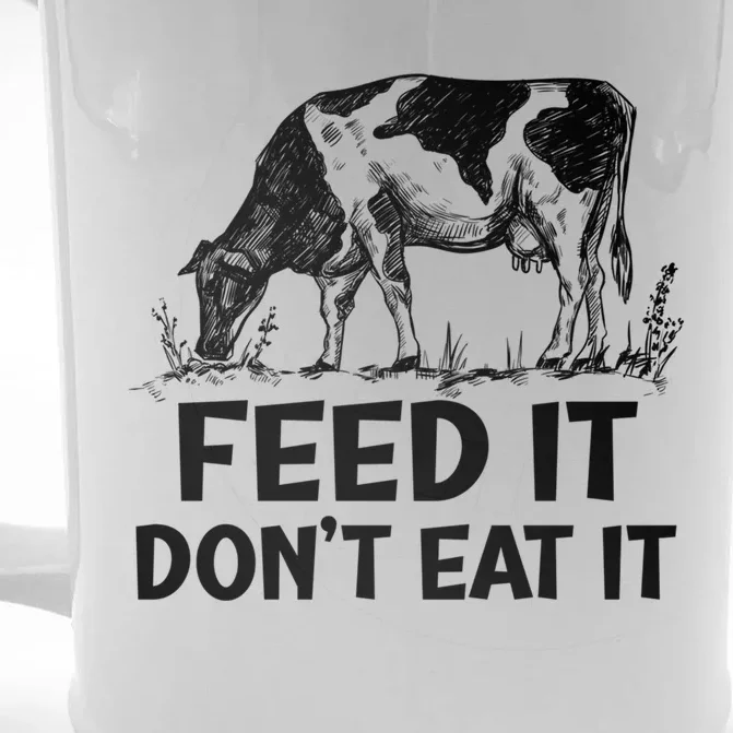 Feed It Don’t Eat It Meaningful Gift Front & Back Beer Stein