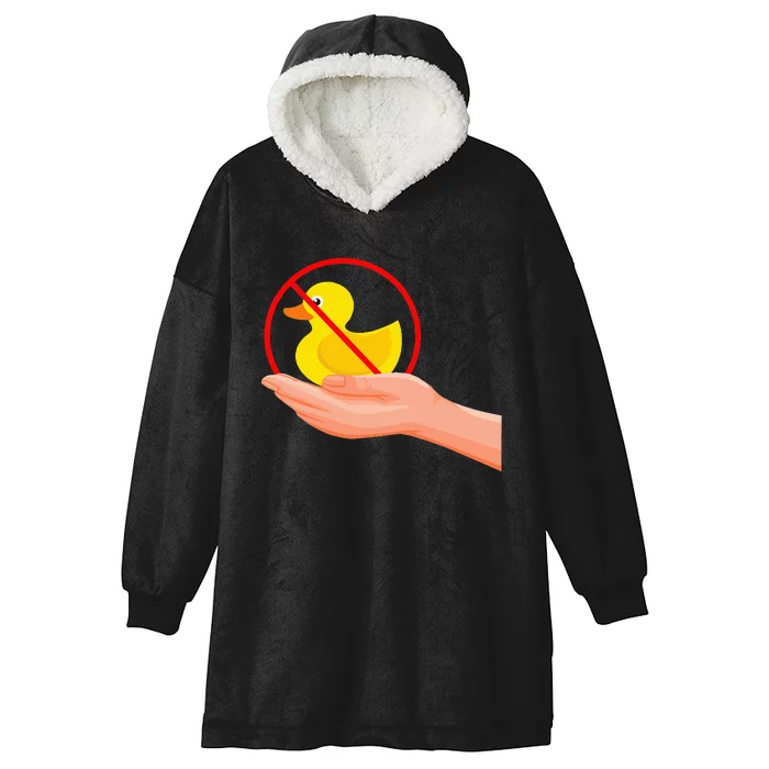 Funny I Dont Give A Duck No Ducks Given Sarcastic Hooded Wearable Blanket