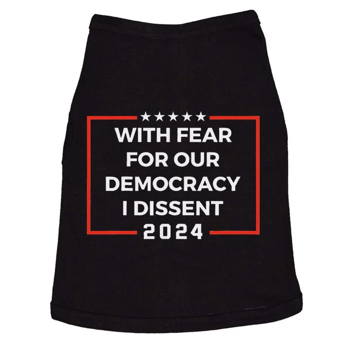 Funny I Dissent 2024 Democracy Humor Doggie Tank