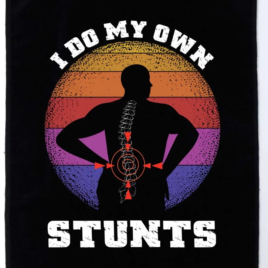 Funny I Do My Own Stunts Injury Get Well Soon Gift Platinum Collection Golf Towel