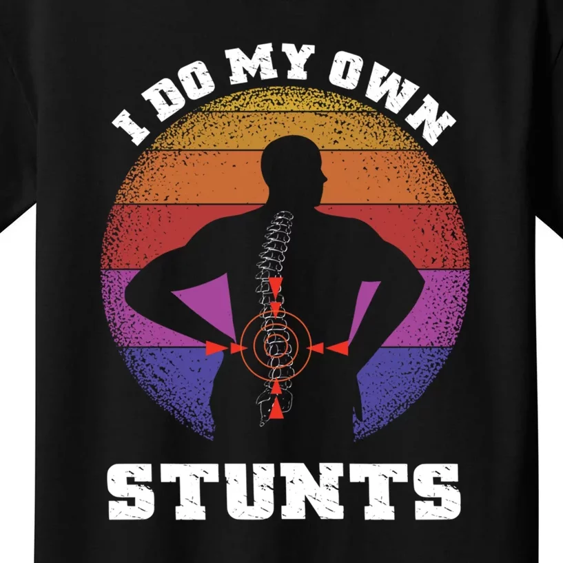 Funny I Do My Own Stunts Injury Get Well Soon Gift Kids T-Shirt