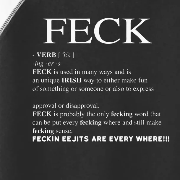 Feck Irish Definition happy patrick day Toddler Fine Jersey T-Shirt