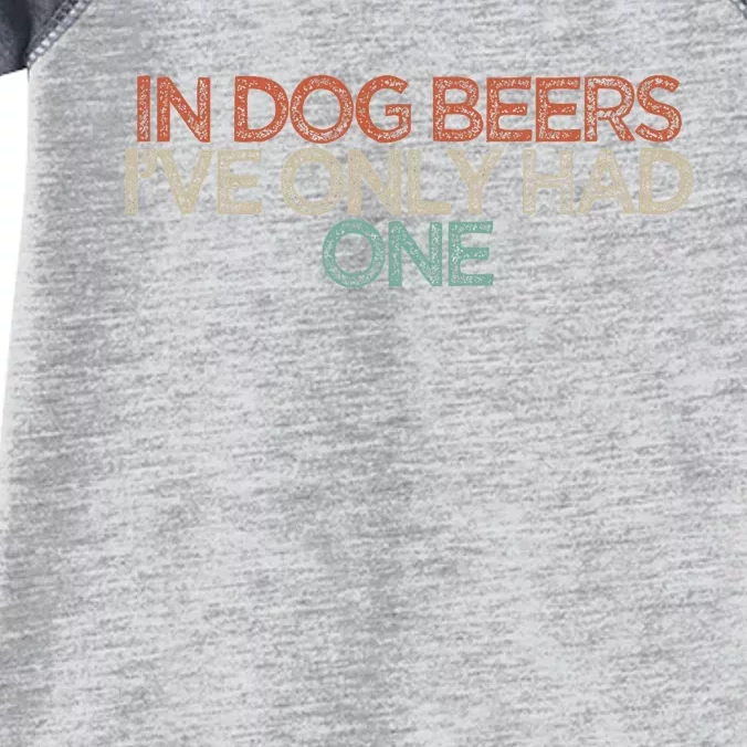 Funny In Dog Beers IVe Only Had One Infant Baby Jersey Bodysuit