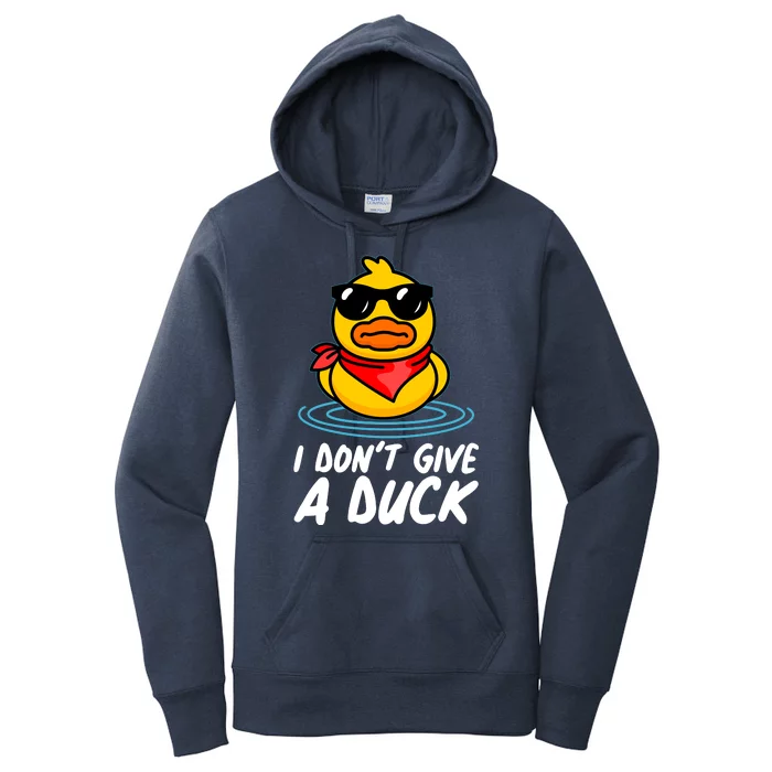 Funny I Dont Give A Duck Women's Pullover Hoodie