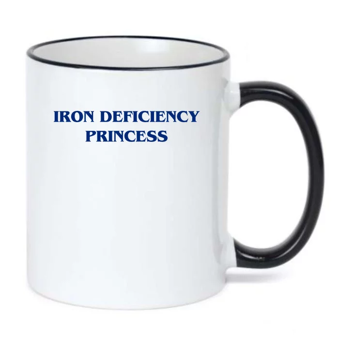 Funny Iron Deficiency Princess Black Color Changing Mug