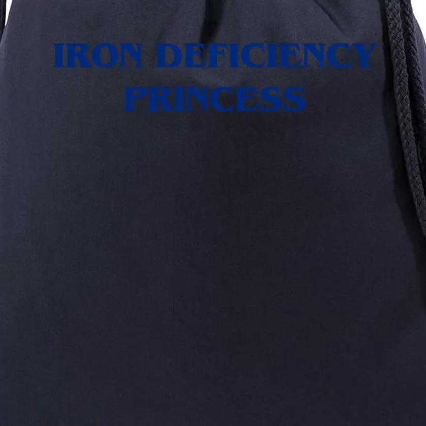 Funny Iron Deficiency Princess Drawstring Bag